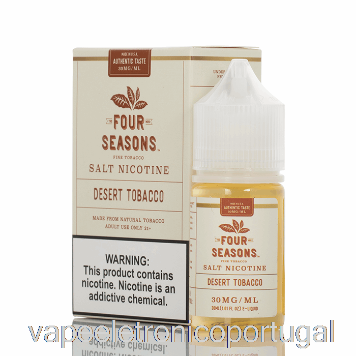Vape Eletrônico Deserto Tabaco Sal - Quatro Estações - 30ml 50mg